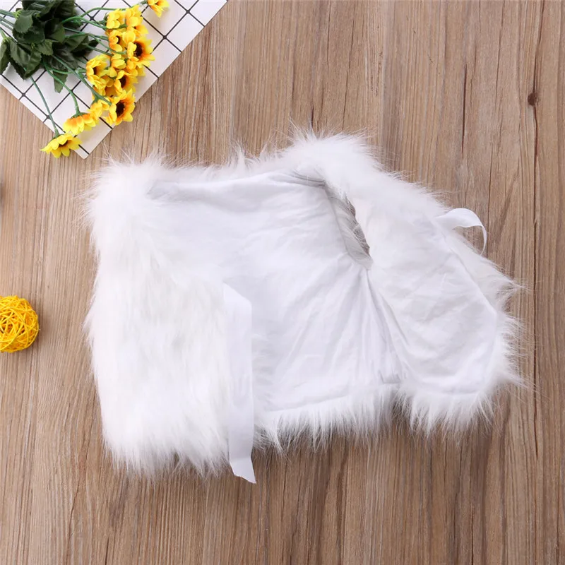 PUDCOCO/модный Осенний жилет из искусственного меха для маленьких девочек детское теплое зимнее пальто; Верхняя одежда; куртка От 6 месяцев до 5 лет
