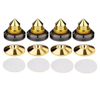 

4Set Shockproof Speaker Spike Golden Cone Base Pads for AUdio Amplifier Cd Kit