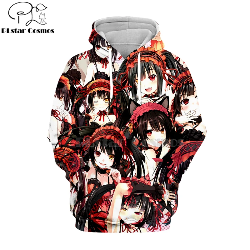

PLstar Cosmos Ahegao kawaaii Love A Live Student 3d hoodies/shirt/sweatshirt Hipster Anime Unisex Face Tops Kawaai Pullovers-16