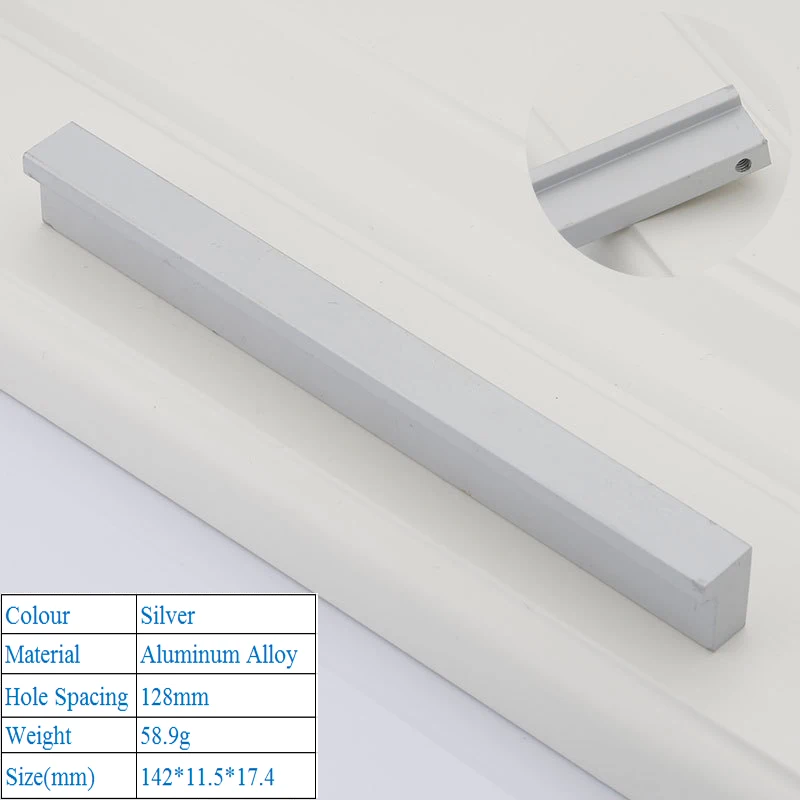 Furniture Handles Wardrobe Door Cabinet Drawer Flush Lengthening Knobs
