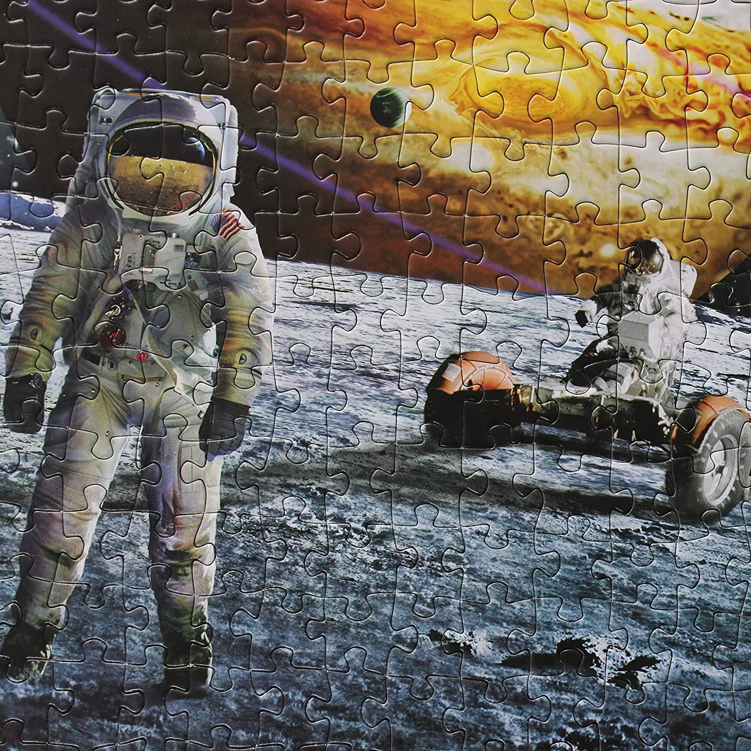 Peças para Adultos Planetas e Astronauta Espaço Puzzle Sistema Solar Jigsaw 1000 3 Cheap Quebra-cab.
