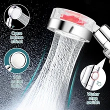High Pressure Water Saving Spray Shower Head 360 Rotated Rainfall Shower Head Bathroom Hand-held Pressurized Massage Shower Head