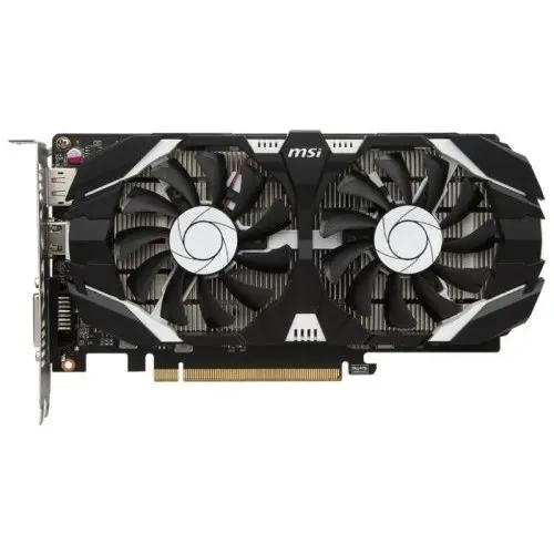 Видеокарта ПК MSI GeForce GTX 1050 Ti 1341Mhz PCI E 3.0 4096Mb 7008Mhz 128 bit DVI HDMI HDCP OC Dual Fans|Графические