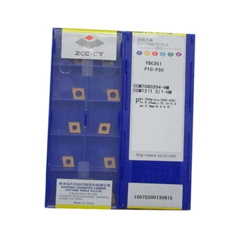 

10pcs CCMT060204-HM YBC251 CNC Carbide Inserts tools Free shipping