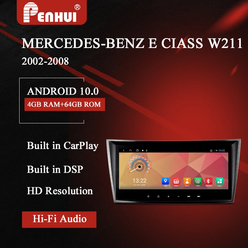 Автомобильный DVD-плеер для Benz E class W211 (2002-2008)(E200 / E220 /E240 /E270/E280) автомобильный