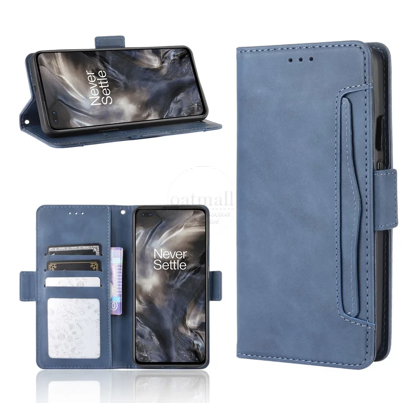 Wallet Cases For OnePlus Nord Case Magnetic Closure Book Flip Cover For One Plus 1+ Nord Leather Card Photo Holder Phone Bags 4