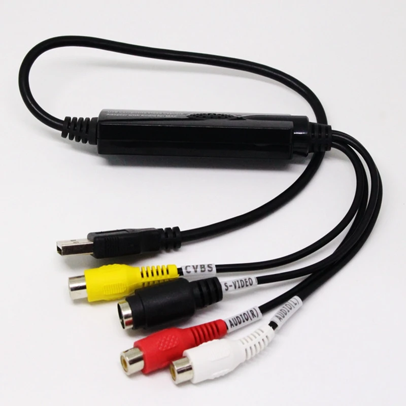 USB Video Audio Capture Grabber Recorder Adapter Card DC60 for Vista64 Win7 8 10 Mac OS 2