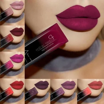 

2020 Hot Waterproof Liquid Lip Gloss Metallic Matte Lipstick Cosmetic Sexy Batom Mate Lip Tint Makeup Lasting 24Hours makeup