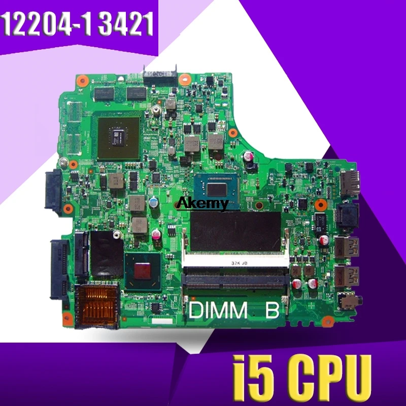 12204-1 Материнская плата для ноутбука dell INSPIRON 3421 12204-1 Материнская плата dell i5 оригинальная материнская плата для процессора