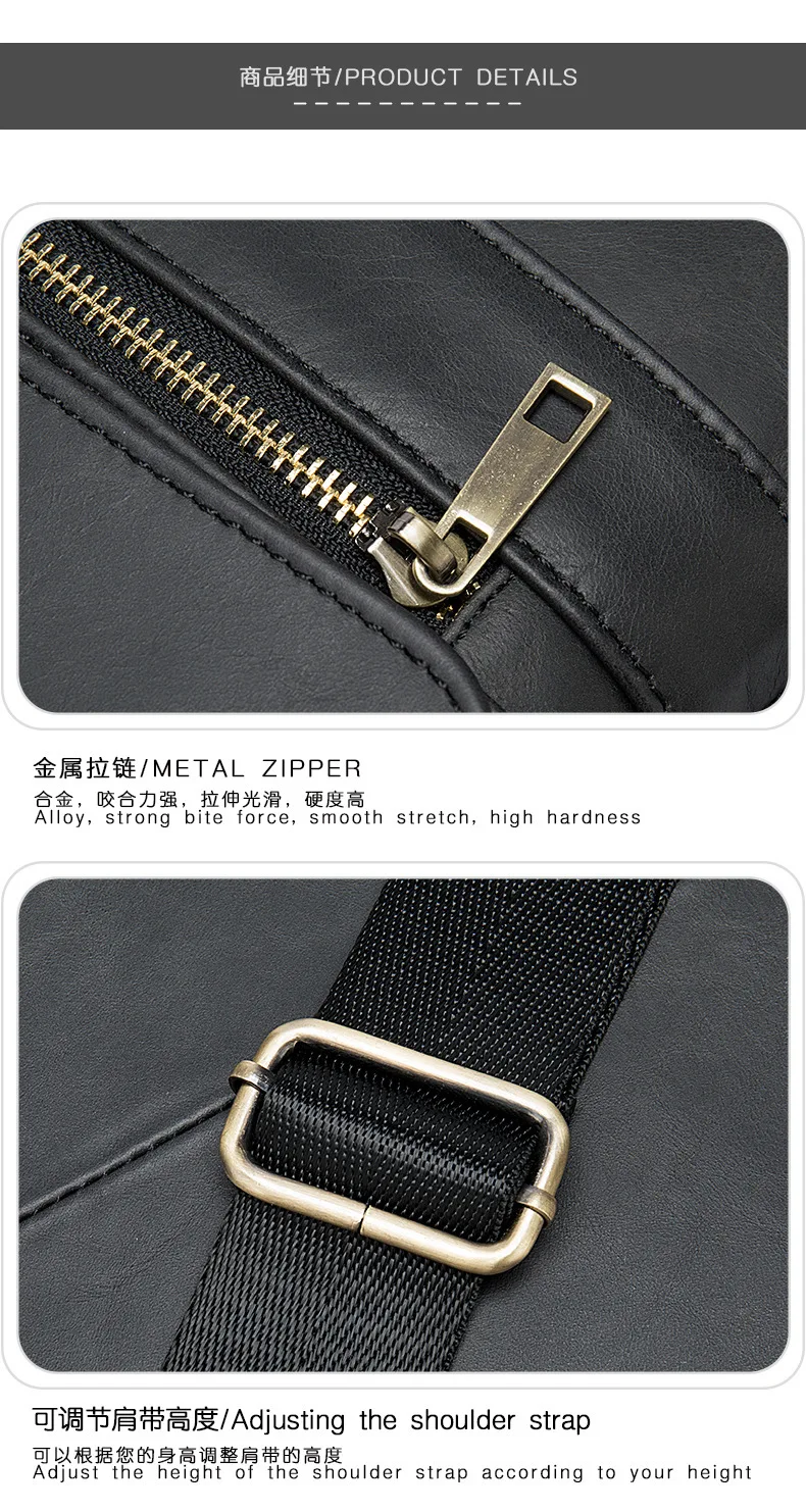 Men's Briefcase Genuine Leather Business Handbag Laptop Casual Large Shoulder Bag Vintage Messenger Bags Luxury Bolsas