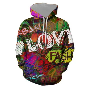

Brand Fashion Hoodies Casual Print Harajuku Stylish Pullovers 3D print Sweatshirts Female Autumn Puls size Hoodie