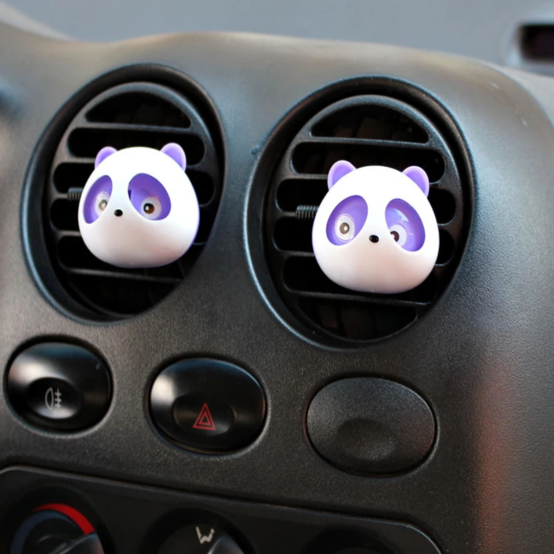 Blue Plastic Detailing Accessories Panda Decor Decoration Car Perfume for Carperfume - Название цвета: Blue