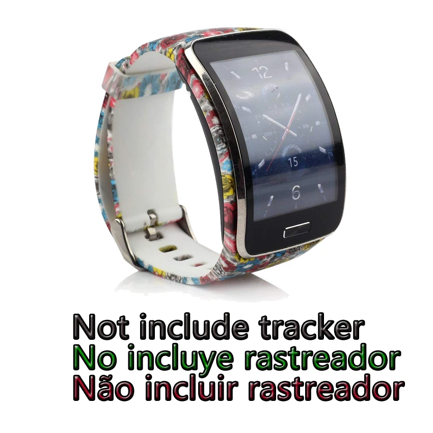 small flower 1 Gear S R750 сменный ремешок для часов samsung gear S Smart Watch SM-R750 разных цветов - Цвет: small flower 1