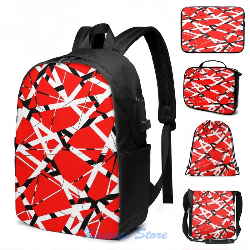 red backpack men