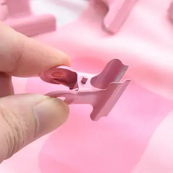 

Fashion Cute Pink Metal Binder Clip For Note Photo Paper Postcard Storage