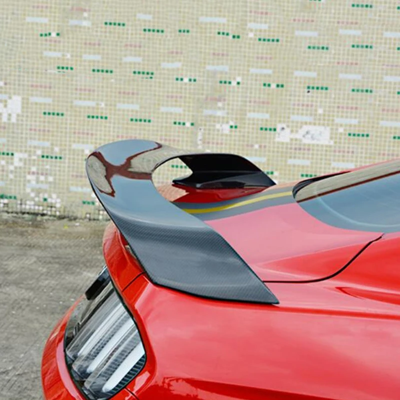 Спойлер из углеволокна Mustang 16 17 18 для Ford Mustang GT СТИЛЬ заднее крыло цветной спойлер Автомобильный багажник хвост губы аксессуары