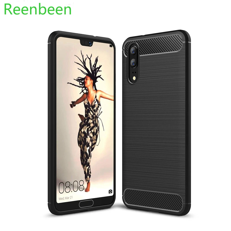 buy For Huawei Mate 20 P20 P30 Pro P30 Lite Nova 4E Honor 8 6 Case Cover Back Case Shockproof Carbon Fiber Soft Silicone TPU Shell