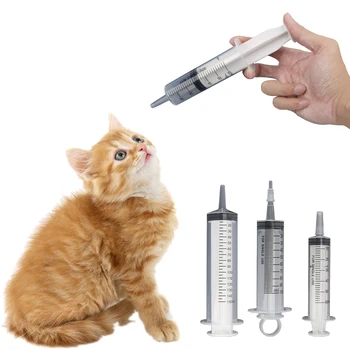 

Nutrient Sterile Health Measuring Syringe Tools Big Large Cat Feeding Accessories Sauce Injection Tool 60ml/100ml/150ml Reusable