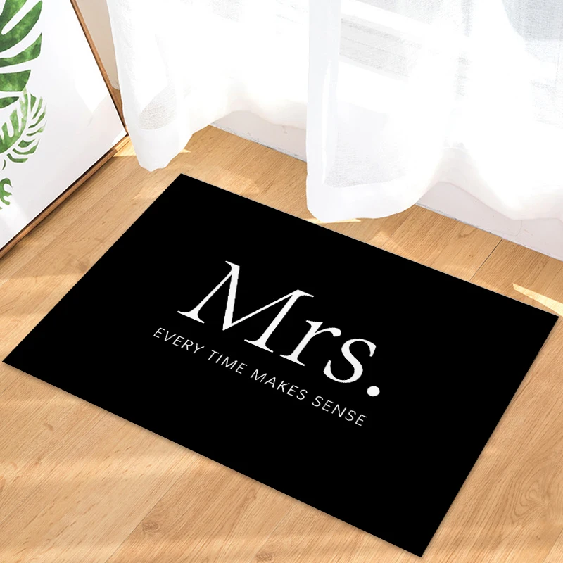 Mrs. Коврик для ванной английское слово нескользящий дверной коврик аксессуары для ванной комнаты