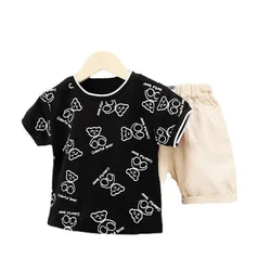 Camiseta de algodão infantil, roupa de desenho para garotos e garotas para crianças de verão