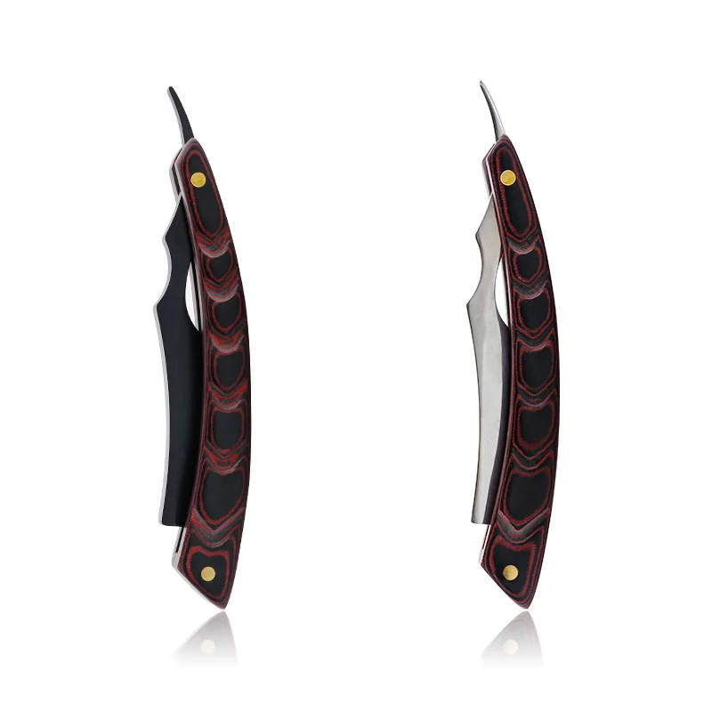 Retro Manual Shaving Razor Straight Thin Edge Sharp Folding Knife Barber Shaver Gift For Man G1231