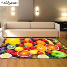 Фрукты Alfombras Para La Sala абсорбирующий коврик для ванной открытый яркий коврик Banheiro ковер Tapete Grande Tapis Salon