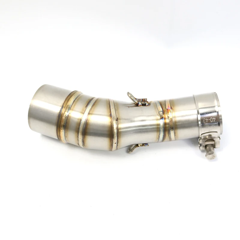 Motorcycle Slip On Exhaust Middle Pipe Connector 51mm Exhaust Mid Pipe