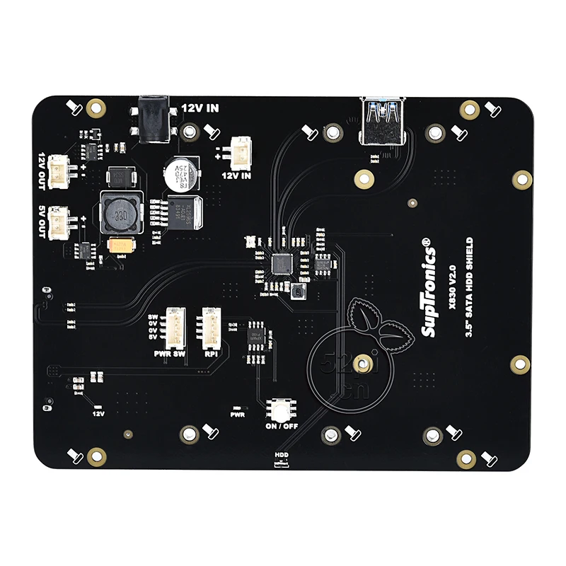 Raspberry Pi 2 3 B+ Plus/3B X830 V2.0 HDD Плата расширения w/Veilig Функция выключения, 3," SATA HDD Opslag модуль B+ Pi 3 Режим B