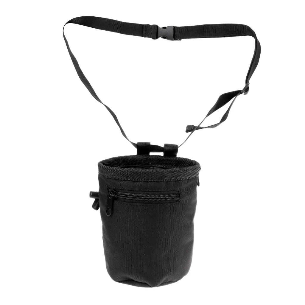 10.5 x 15cm Cylindrical Waterproof Climber Rock Climbing Chalk Bag with Belt