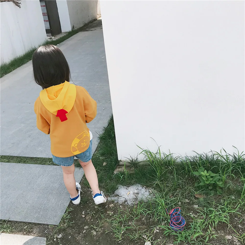 Tonytaobaby/осенне-зимняя одежда; Новая детская одежда; креативные худи для мальчиков и девочек; Детский свитер; детские толстовки с капюшоном