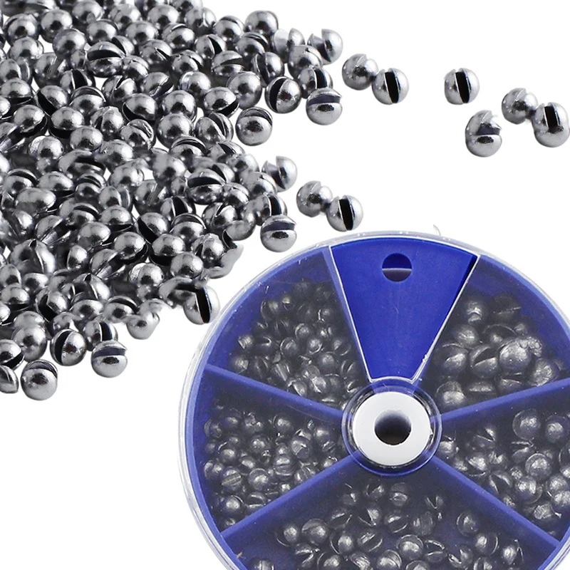 205PcsSet5SizeOpenBiteLeadSinkerSetWeightClipDropBiting