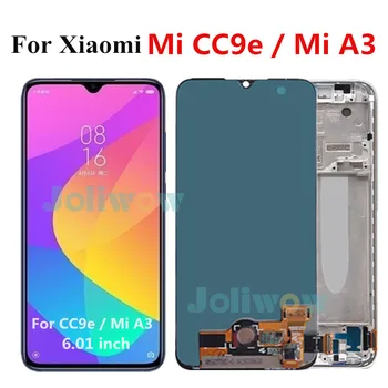 

6.01" Original LCD For Xiaomi Mi A3 lcd Display Touch Screen Digitizer Assembly Replacement + frame for Xiaomi CC9e LCD mi cc9e