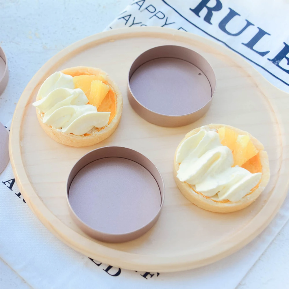 Stainless Steel Mousse Cake Mould Cake Mold Loose Bottom Mini Round Shaped And Wooden Stick Kitchen Tools Bakery Accessories