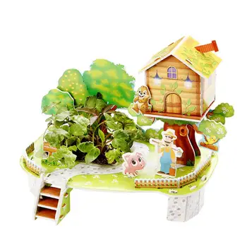 

Kids Puzzle Toys Mini Planting 3D Puzzles Intellectual Development Toys Hands-on Puzzles Table Decoration