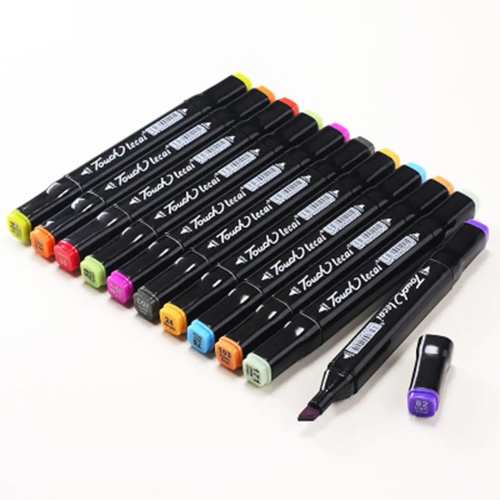 

Waterproof Permanent Paint Markers Pen Set Animation Sketch Marker Dual Head Drawing Art Brush Pens