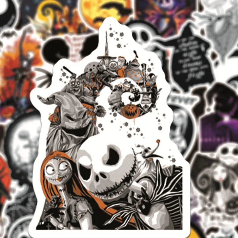 Nightmare Before Christmas Stickers Pack for Phone Cases and Water