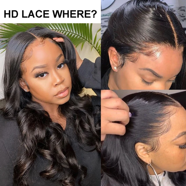 30 Inch Body Wave Lace Front Wig 13x4 HD Transparent Lace Frontal Wig PrePlucked Closure Brazilian