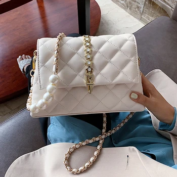 

Fashion Designer brand Pearl Small Crossbody Bags For Women 2020 Elegant Sweet Shoulder Handbags Female Cross Body Bag Sac Balso
