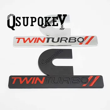 

1pcs Cummins Turbo Diesel Emblems, Badges High Output Nameplate Replacement Sticker for 2500 3500 Fender Emblem