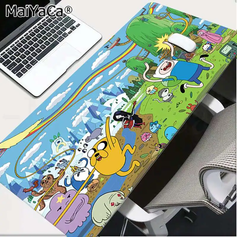 Lock Edge 30x80cm MaiYaCa,, игровой коврик для мыши Adventure Time, розничная, маленький резиновый коврик для мыши,, большой коврик для мыши, коврик для клавиатуры - Цвет: Lock Edge 30x80cm