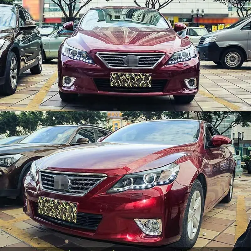 Динамический поворотник светодиодный фонарь DRLs Bi Xenon объектив проектора подходит для Toyota eliz 2010-2012