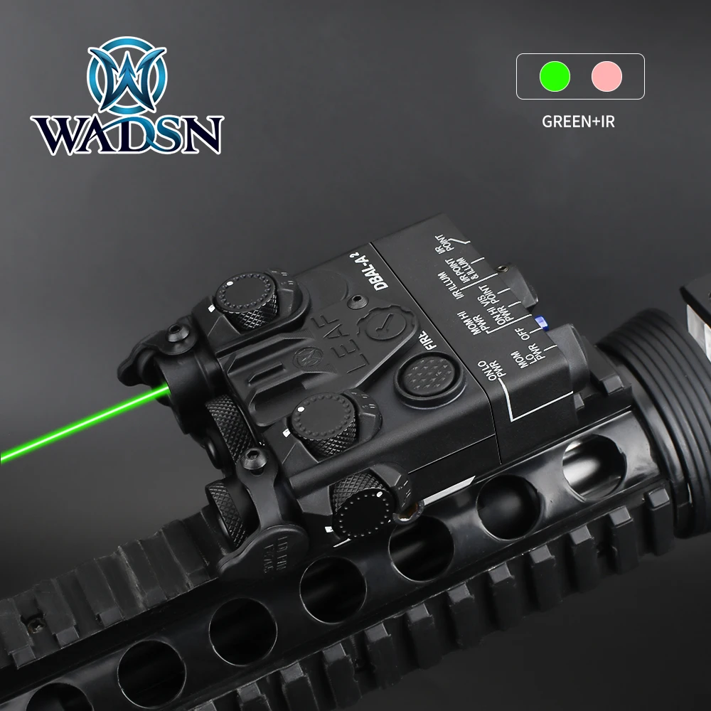 WADSN Airsoft Tacital PEQ мини DBAL A2 зеленого и красного цветов для маленьких девочек цель
