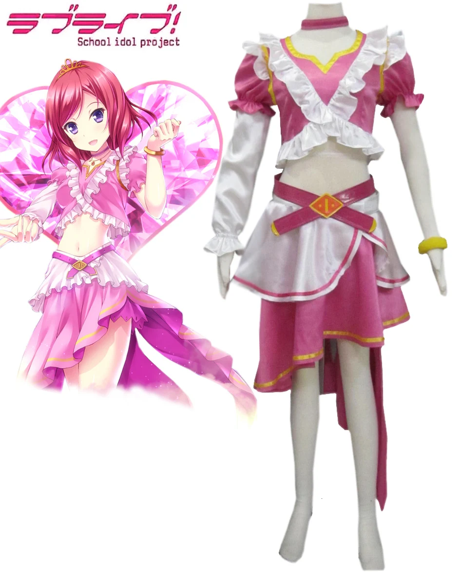 Школьный идол проект Love Live! Музыкальный старт! Maki Nishikino платье Косплей Костюм