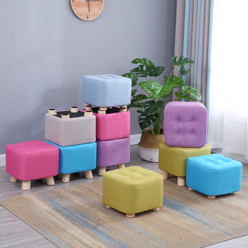 Online Mode hause sofa platz hocker tuch kunst wohnzimmer tee tisch hügel holz kreative kleine fuß hocker sattel kinder hocker bank
