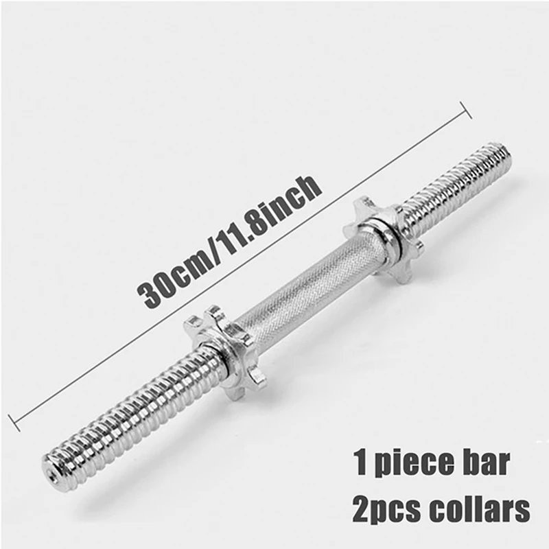 NEW-1 Piece 30Cm Electroplated Dumbbell Bar Dumbbells Set Weight Lifting Fitness Accessories Sets Sports Training Gym