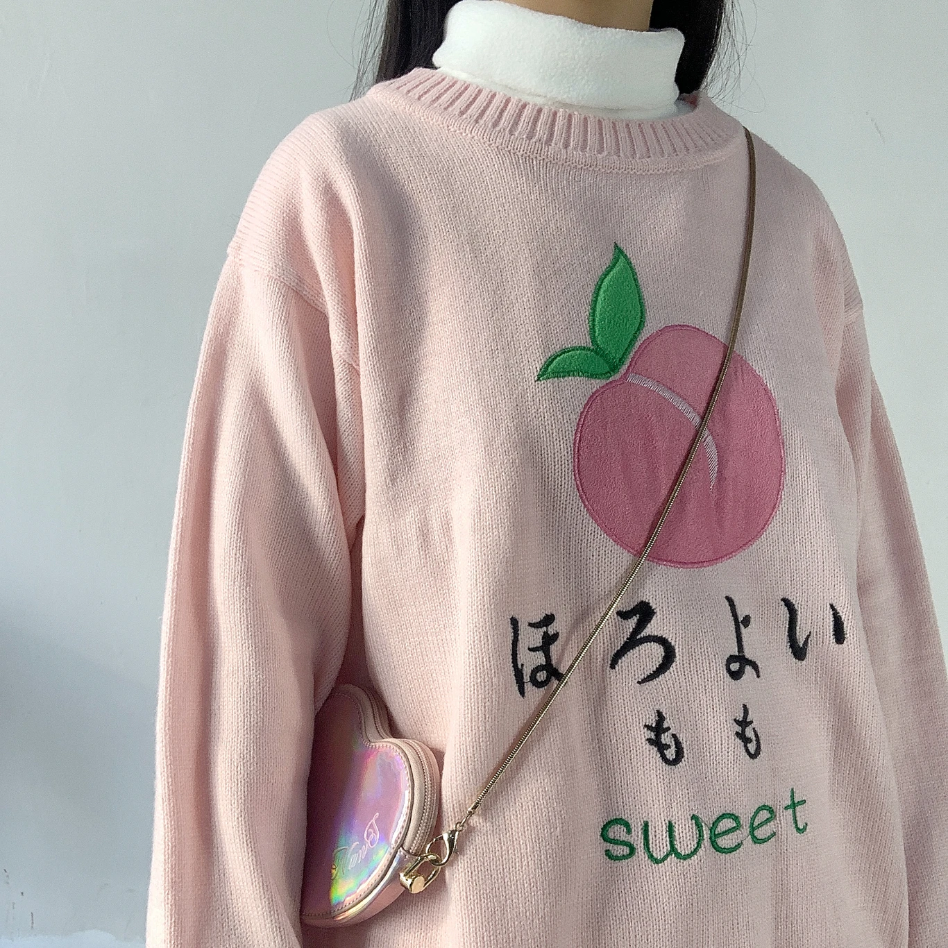 Sweet Peach' Kawaii Pullover One Size - 3 - Kawaii Mix