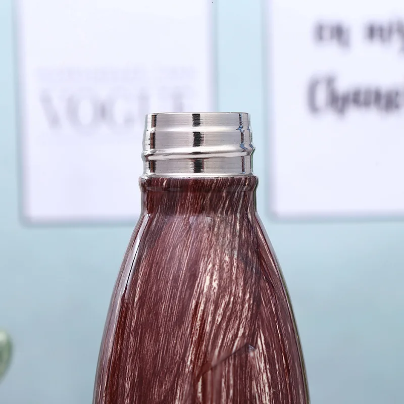 Новая креативная бутылка для воды, термальная бутылка для кофе с двойными стенками из нержавеющей стали, изолированное стекло, пустая портативная Вакуумная бутылка