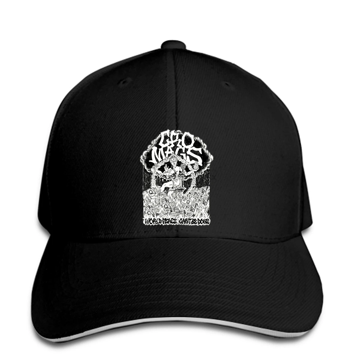 Мужская музыкальная лента Cro Mags в подарок Черная Кепка snapback | Аксессуары для