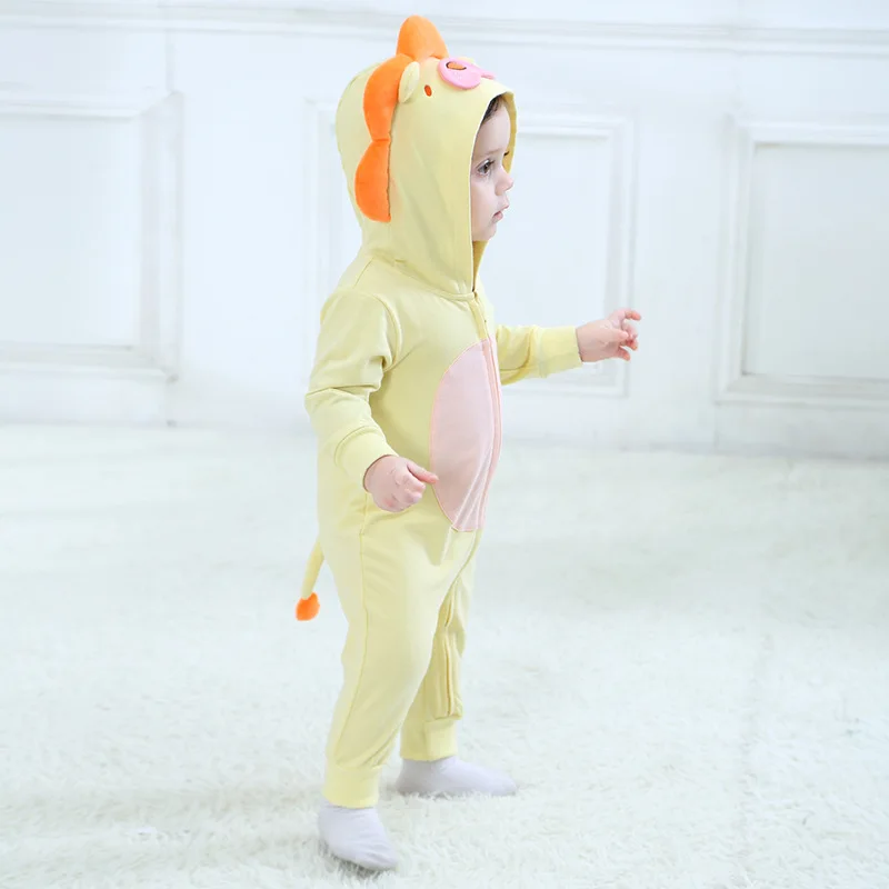 

Tolo Rabbit 18 Spring And Autumn Cute Charming Lion Animal Modeling One Piece Baby Childrenswear Na0118