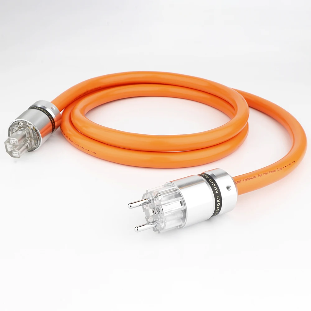 Preffair-conector de Alimentação de Cobre Puro ue e Eua Schuko Cabo de Alimentação Hifi 5n Ofc D505 Padrão Europeu - Image 3